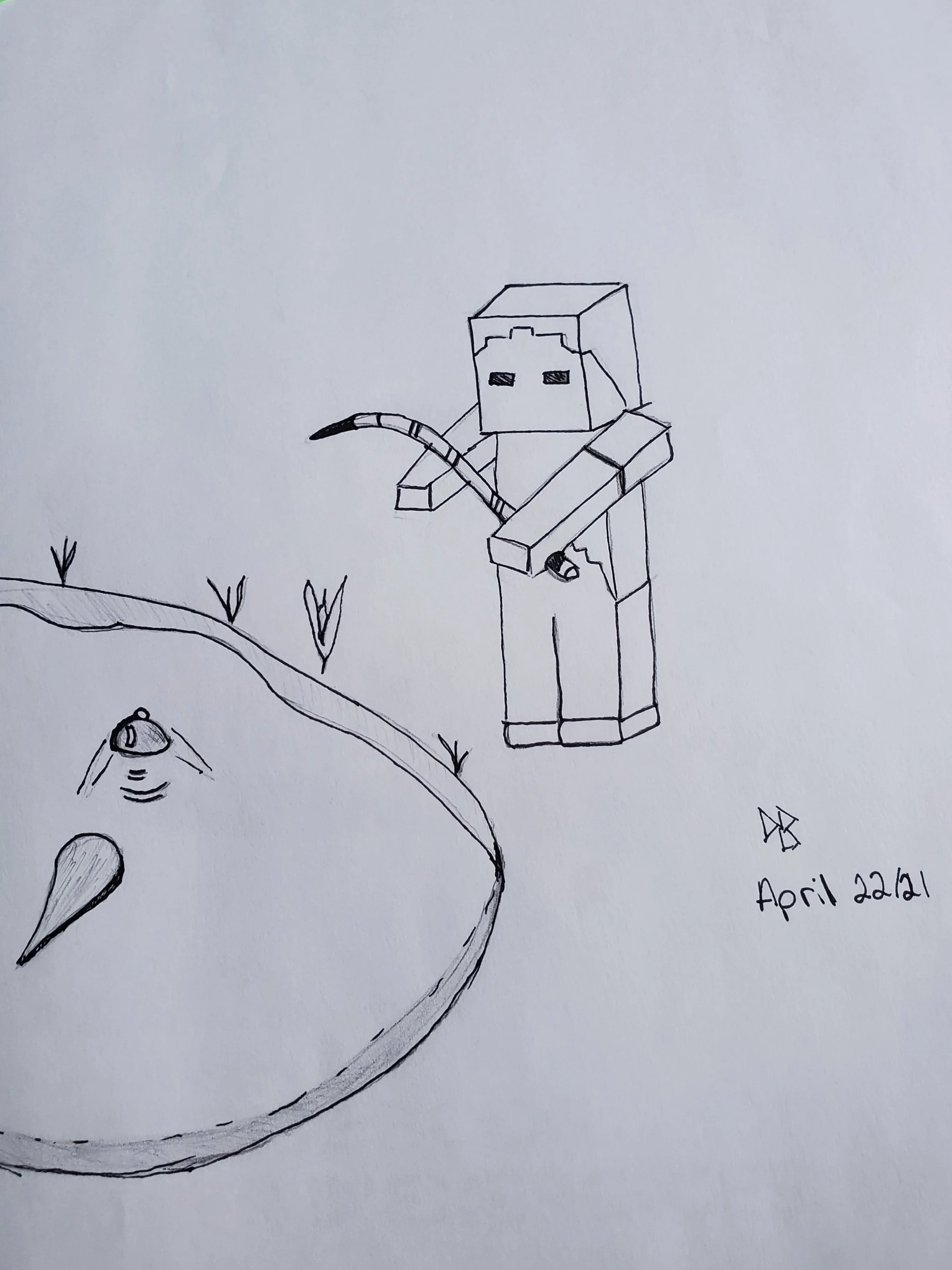 Zombie x Fishing Pole