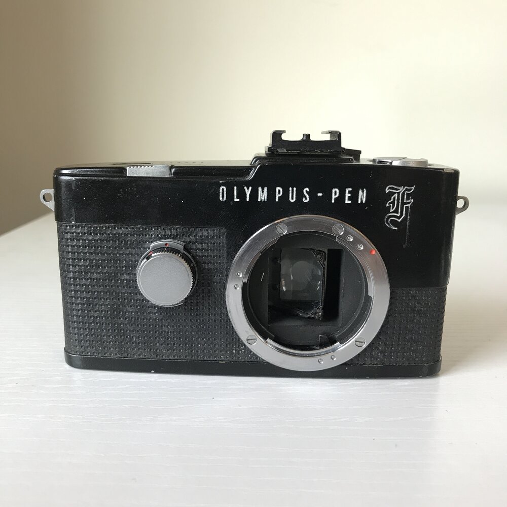 Olympus Pen F Re-Painted Black Body (AS-IS) — Camera Center