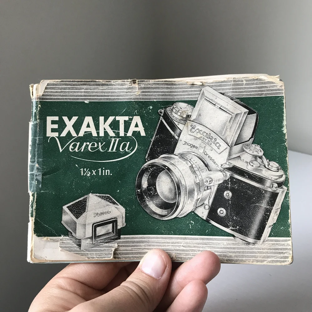 Exakta Varex Iia Instruction Manual Camera Center
