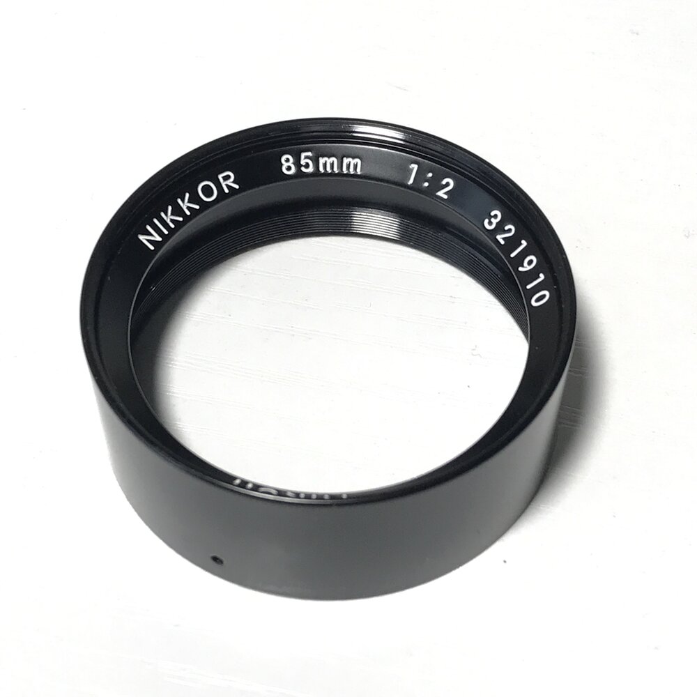 Nikon Nikkor 85mm f/2 AI-s Filter Ring and Name Plate — Camera Center