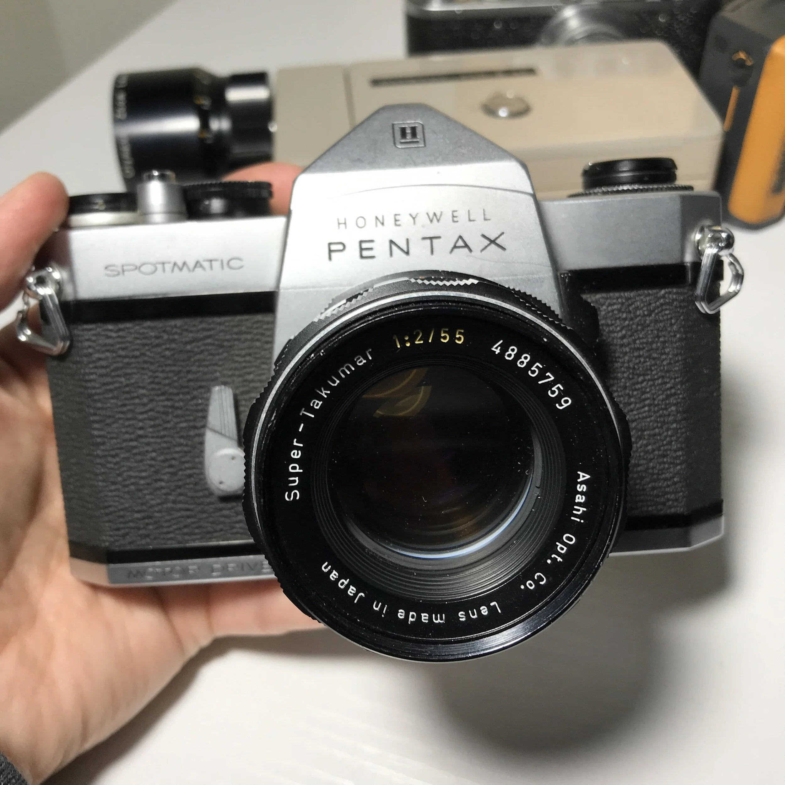 Appareil Photo Argentique Asahi Pentax Spotmatic SP Avec Objectif Takumar 35mm F/3.5 - Occasion Fonctionnel
