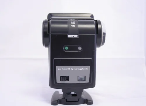 Flash d'appareil photo vintage Vivitar 285 HV avec panneau de