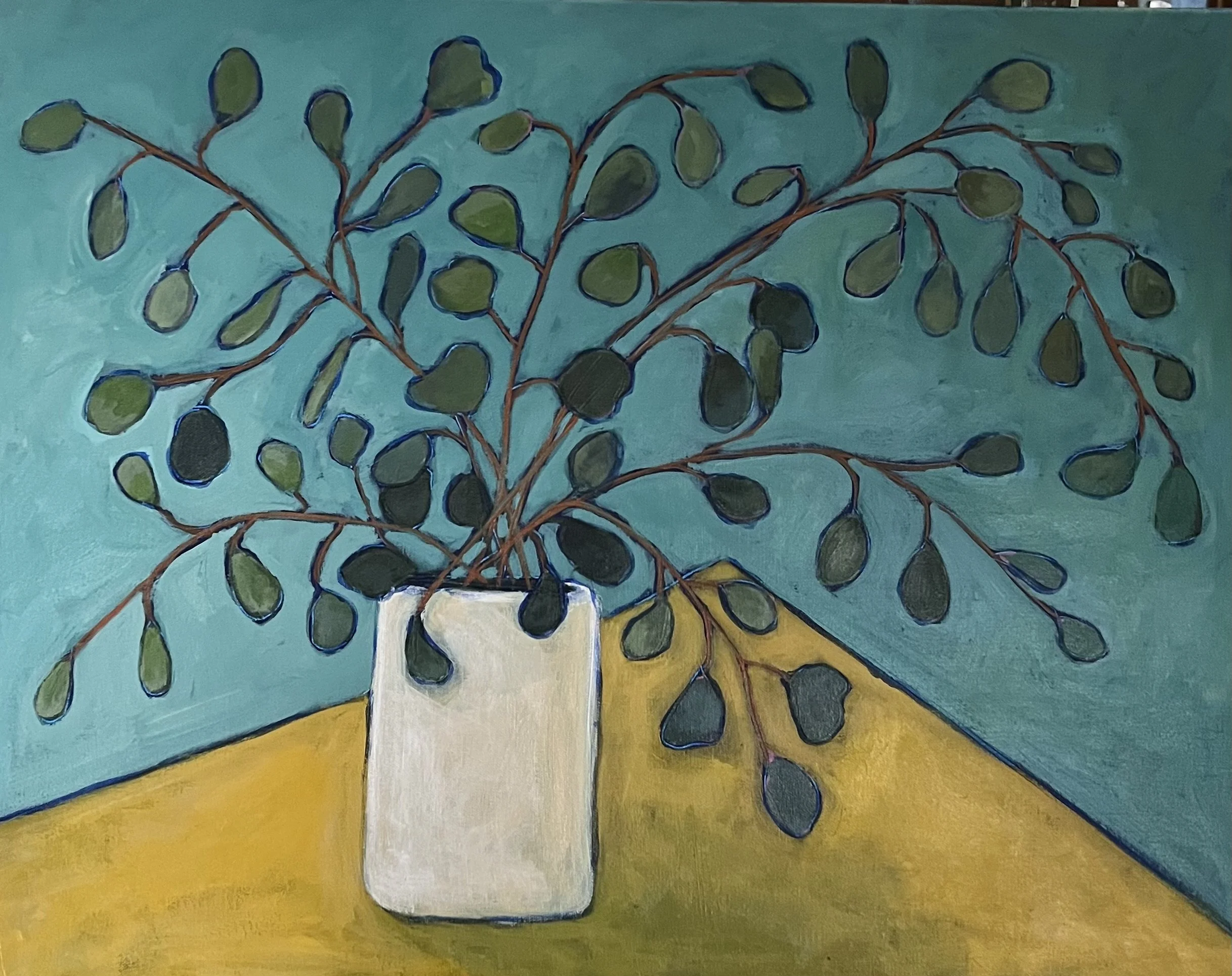 Eucalyptus in White Vase 22x28.jpeg