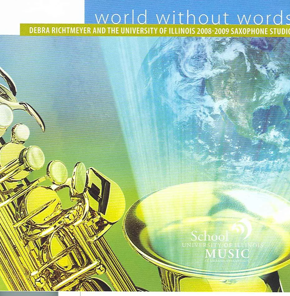 "World Without Words" Debra Richtmeyer and the University of Illinois Saxophone Studio. Mark Records. Included Awakening for saxophone choir and Flurry for soprano saxophone and electronics performed by J. Michael Holmes. purchase here