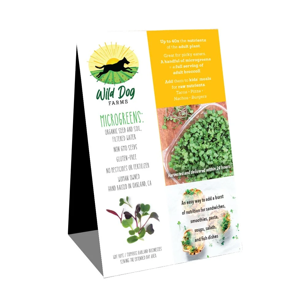  Wild Dog Farms Product Table Tent Design  