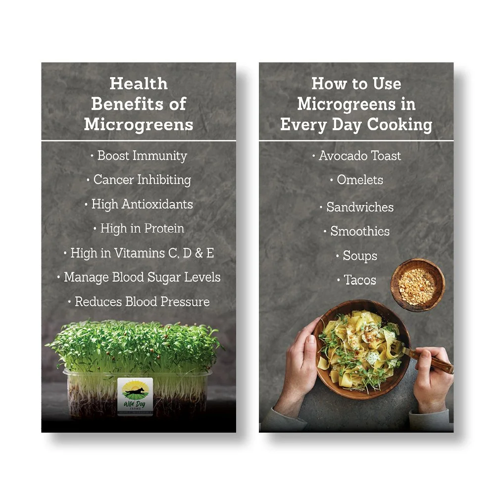  Wild Dog Farms Benefits of Microgreens Banner Designs 