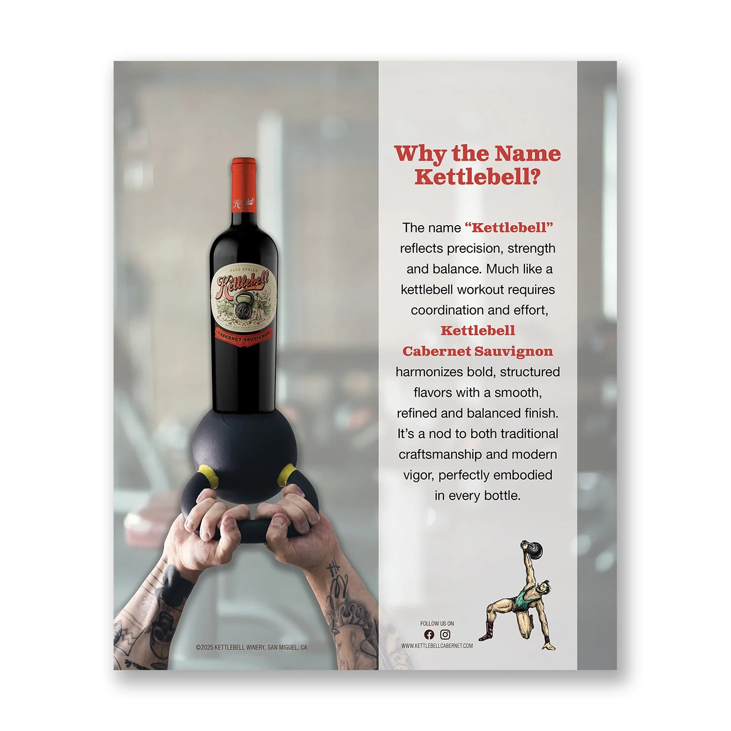  Kettlebell Cabernet Poster 