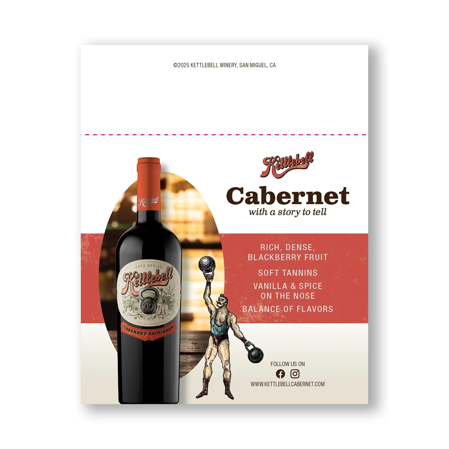  Kettlebell Cabernet Shelf Talker  
