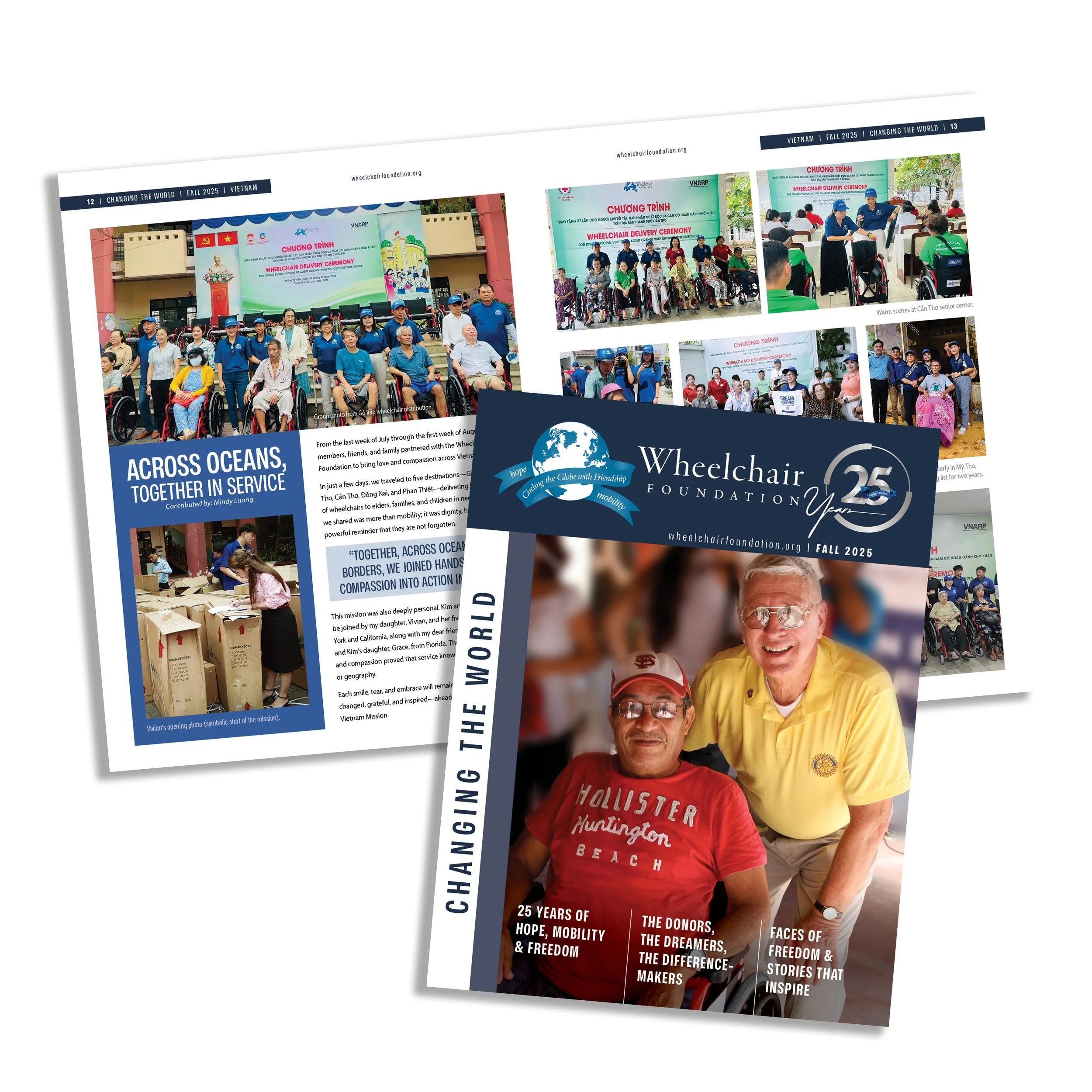  Wheelchair Foundation, Fall 2025 Newsletter Design 