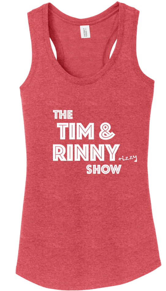 Tim and Rinny Show-Womens-DM138L-Racerback-Red Frost.PNG