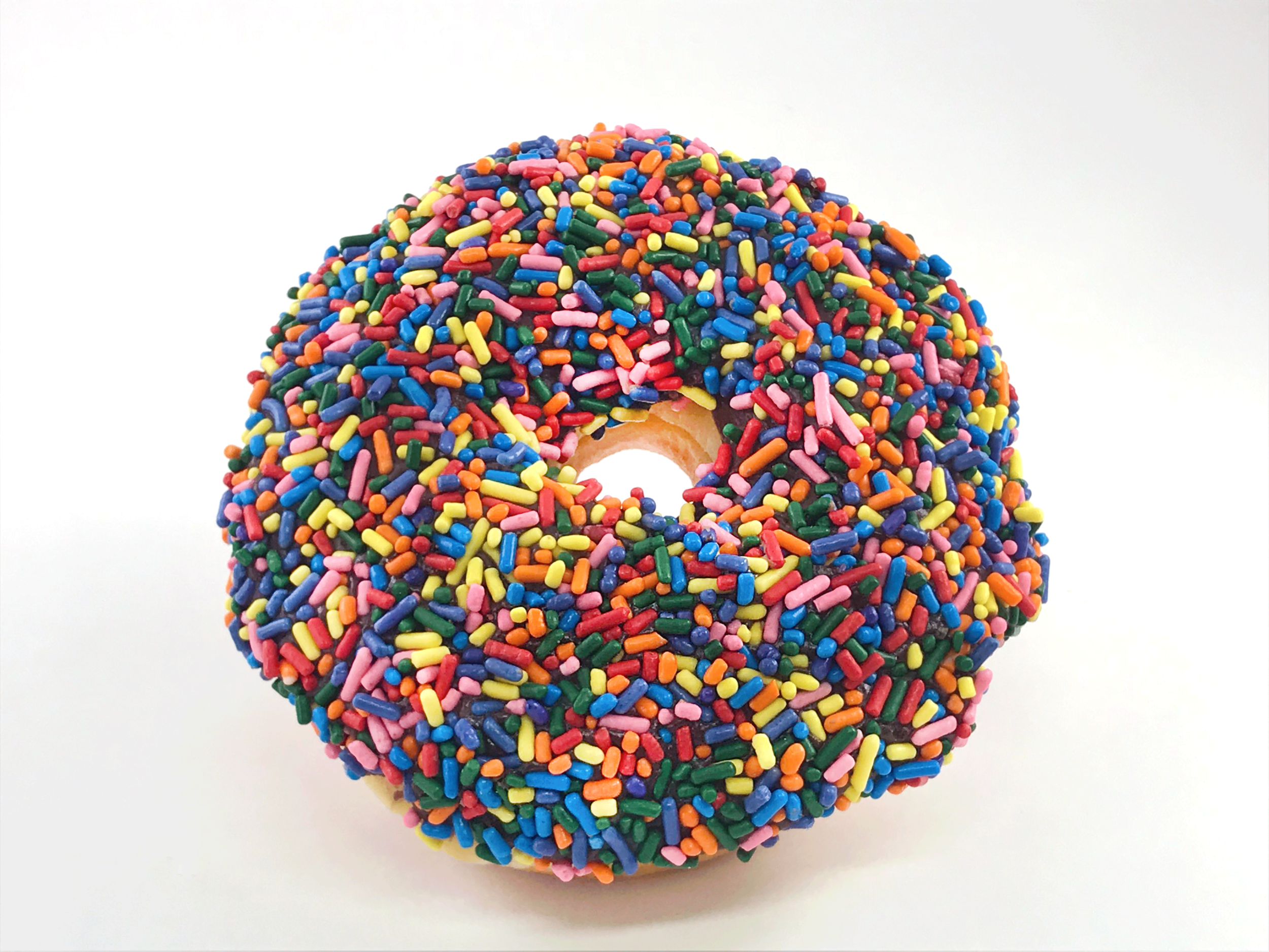 Chocolate Iced / Multi-Colored Sprinkles