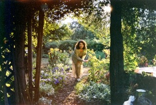 Marianne in her garden