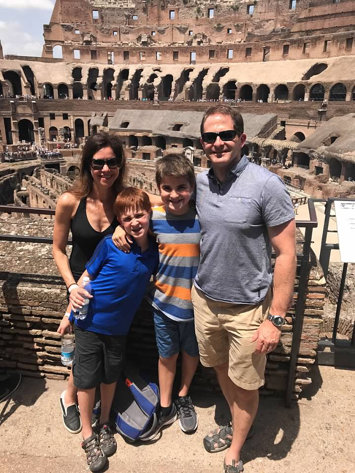 Family travels to Rome