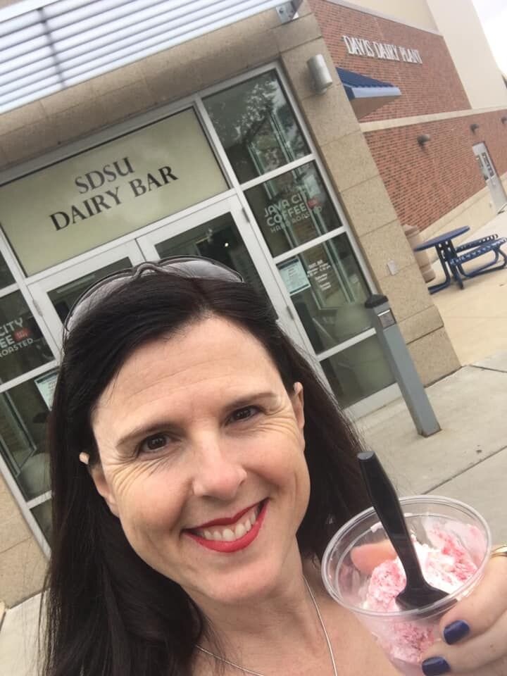 Making a quick run to SDSU for our semi-annual Trustee meeting. Love being apart of the future of this great institution! (And the ice cream!)