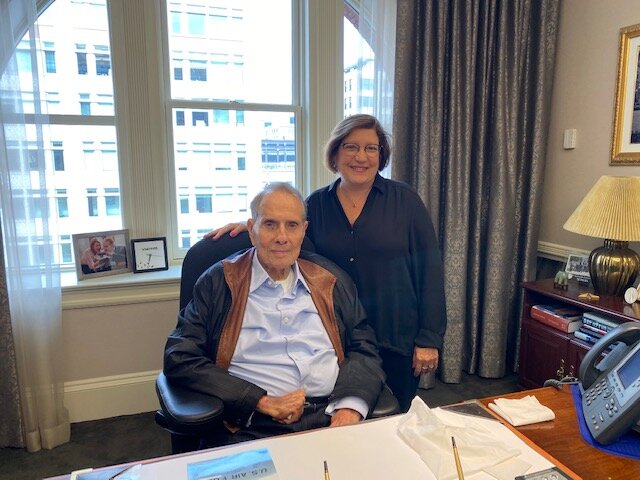 With the boss, Senator Bob Dole