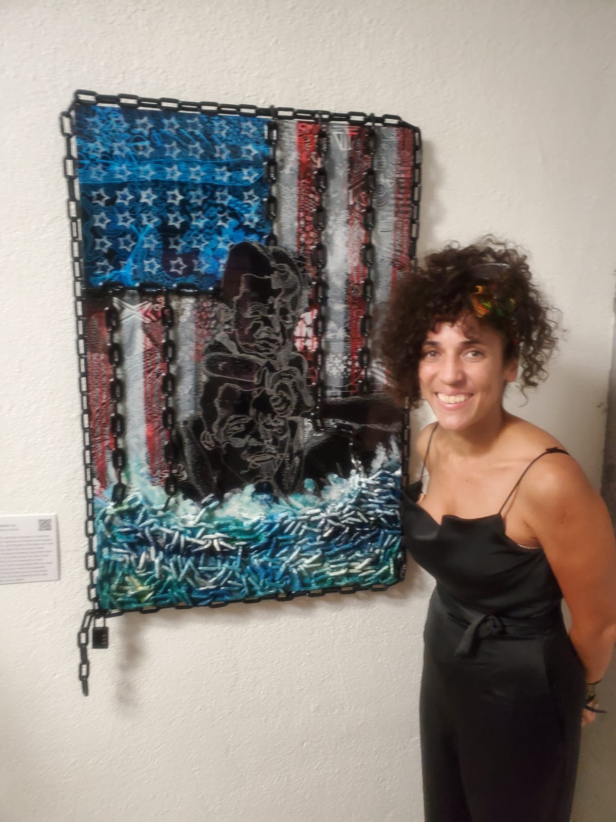 Art Show - Rebirth You and Drowns You - My take on Immigration in America.JPG