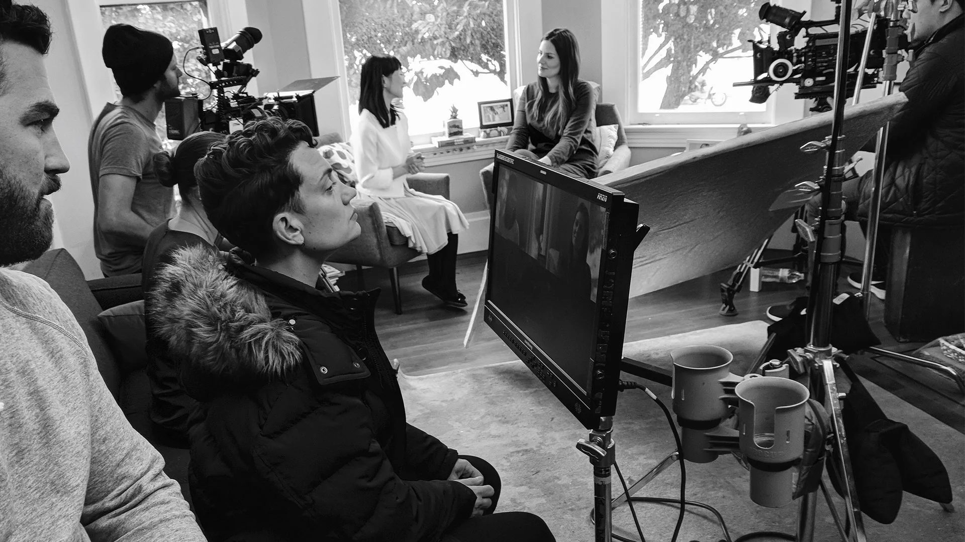 Director Rosie Haber Gets Comfortable on the "California Closets" Set