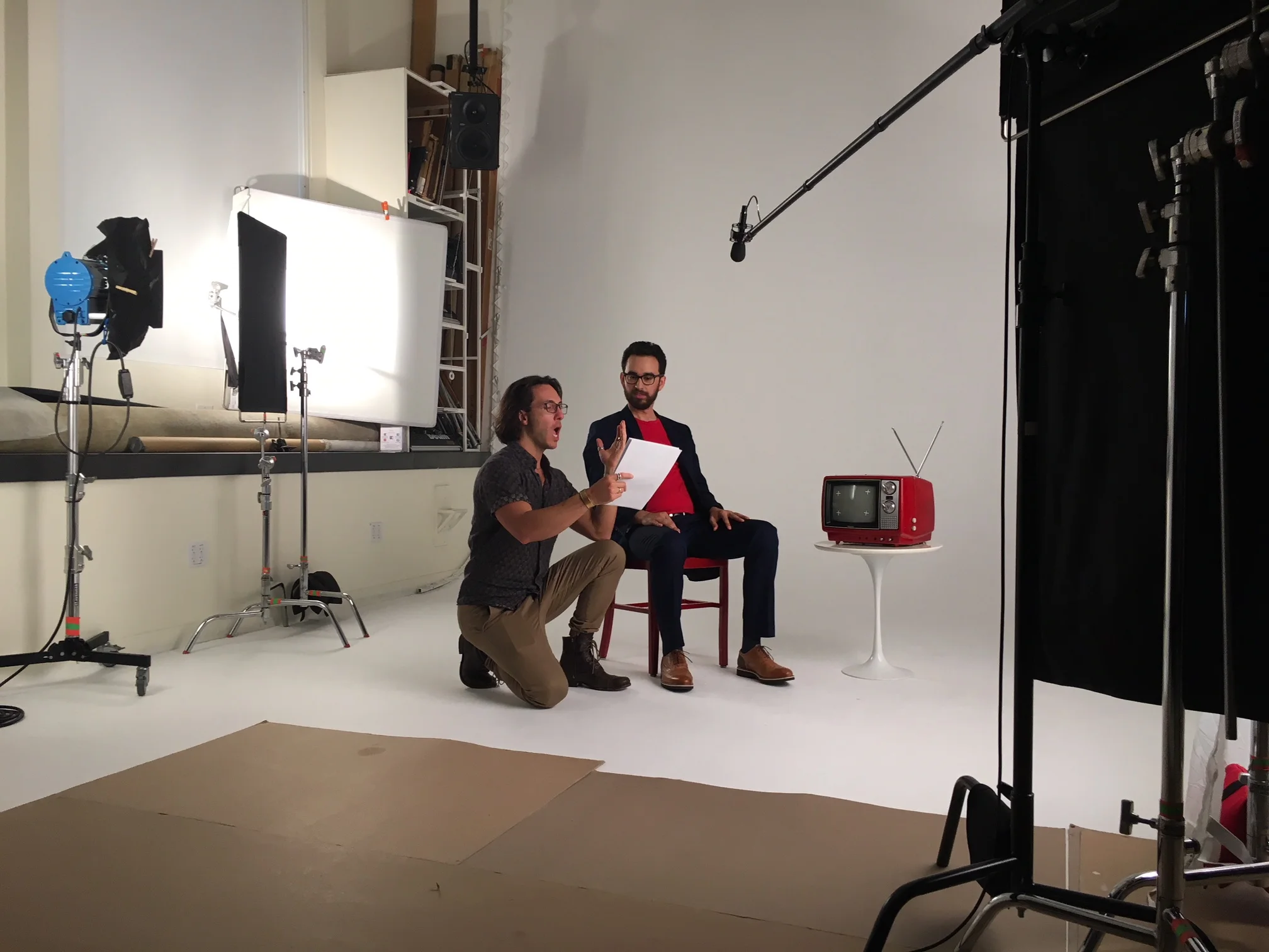 Director Adrian Elliot On Set with BBDO 