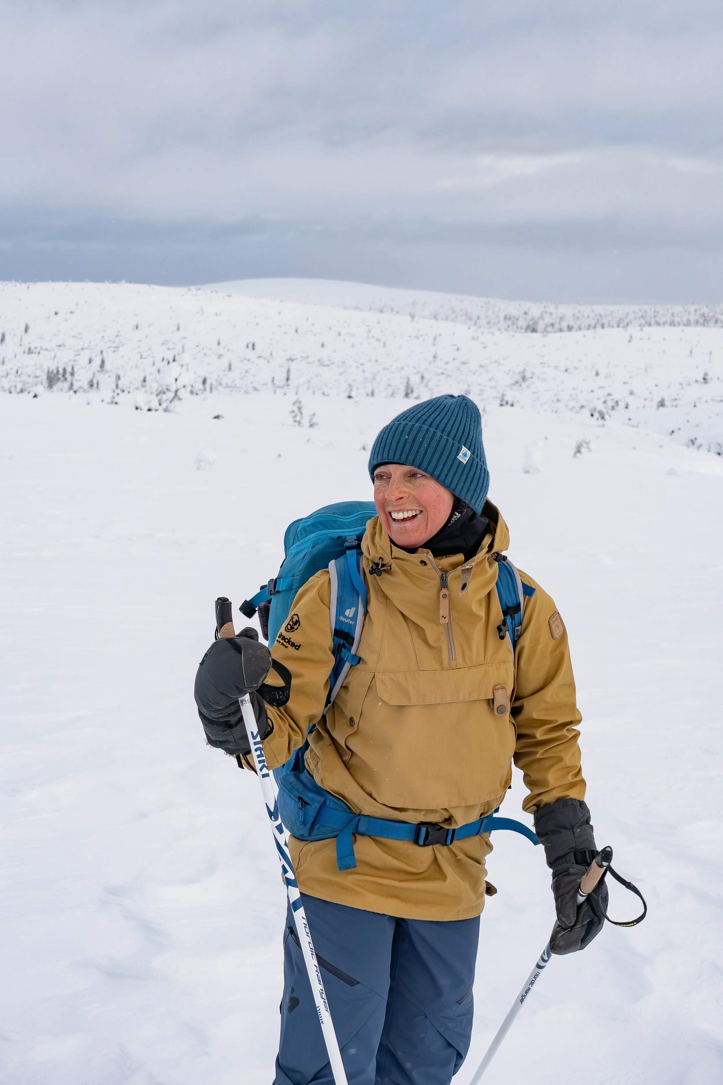 Emily international mountain leader ski instructor finland