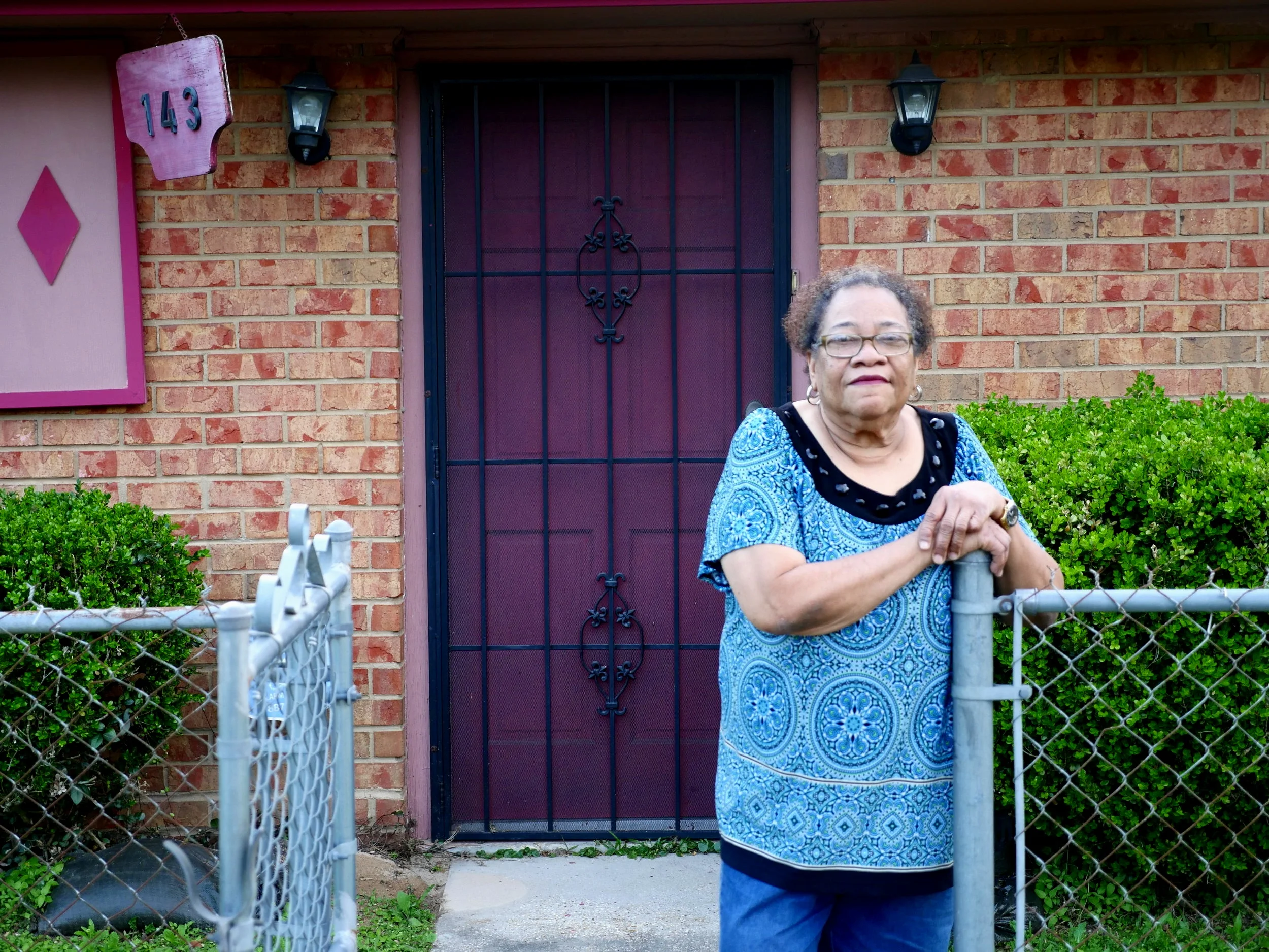 Gloria Dumas, pictured here, is a member of the Concerned Citizens of St. John the Baptist Parish community group. Concerned Citizens has been organizing since 2016 to reduce chloroprene emissions from the neighboring Denka/DuPont neoprene facility.