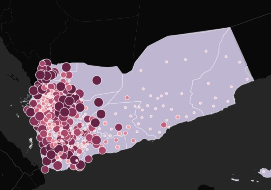 University Network participants used digital mapping software to create an interactive map with data on airstrikes by U.S.-backed Saudi/UAE-led Coalition forces in Yemen.