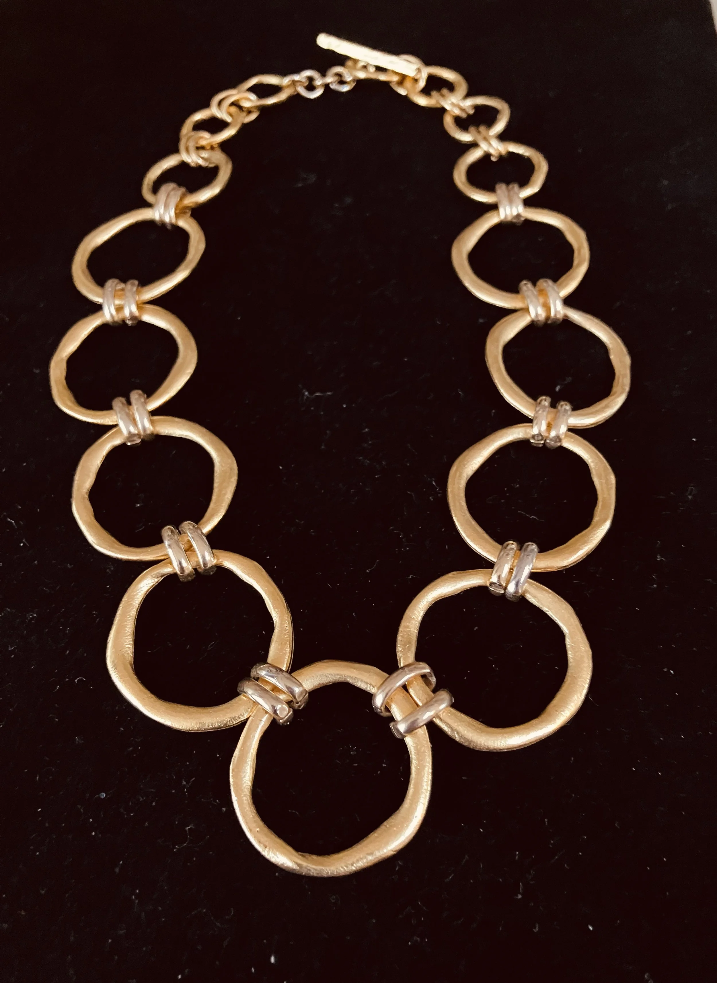 Rings necklace, Gold