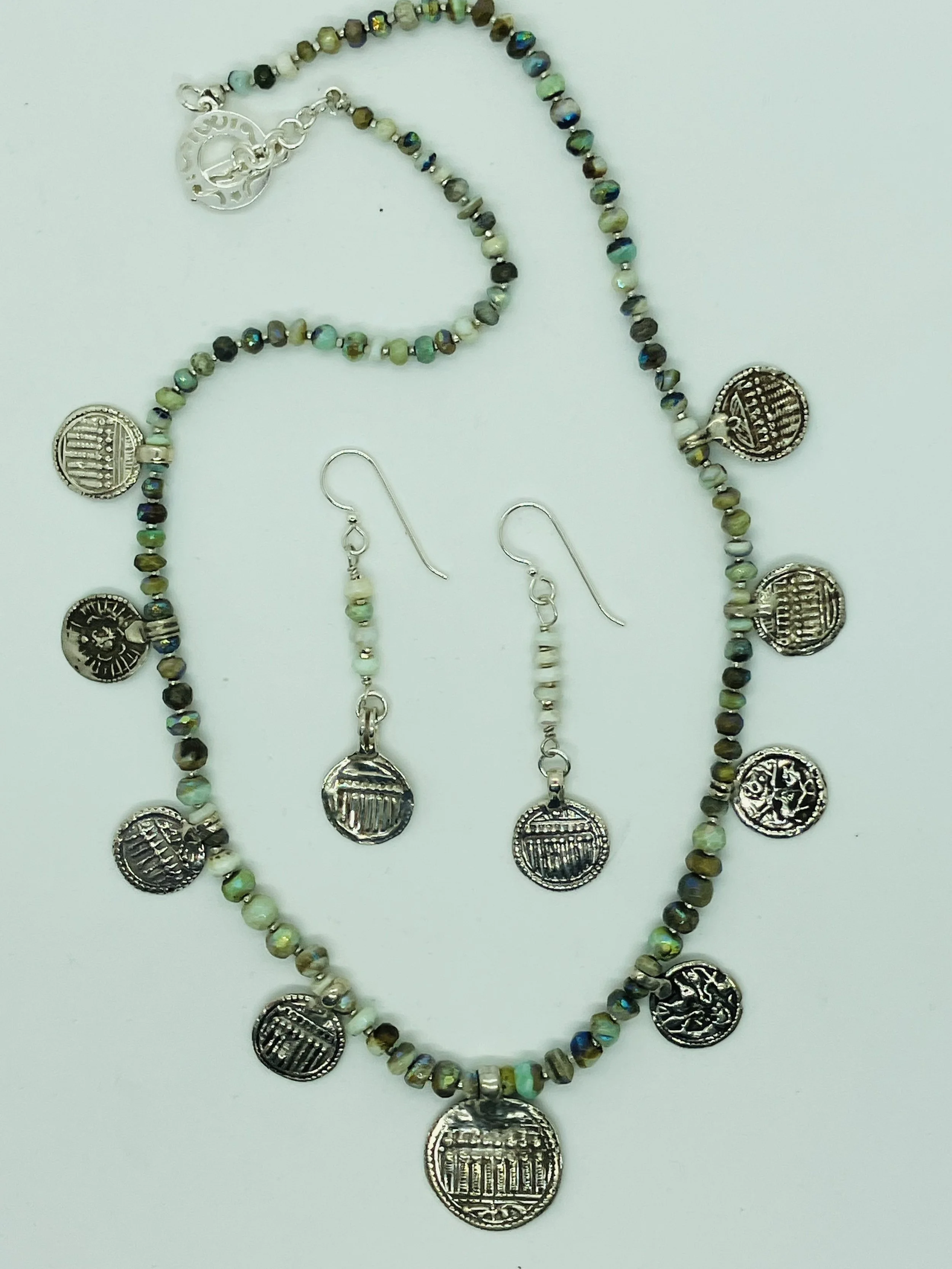 Vintage Hindu talisman/Opals.     N 8/24/1