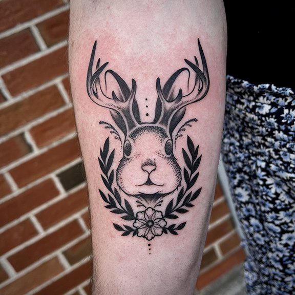 ArtStation  Jackalope Tattoo