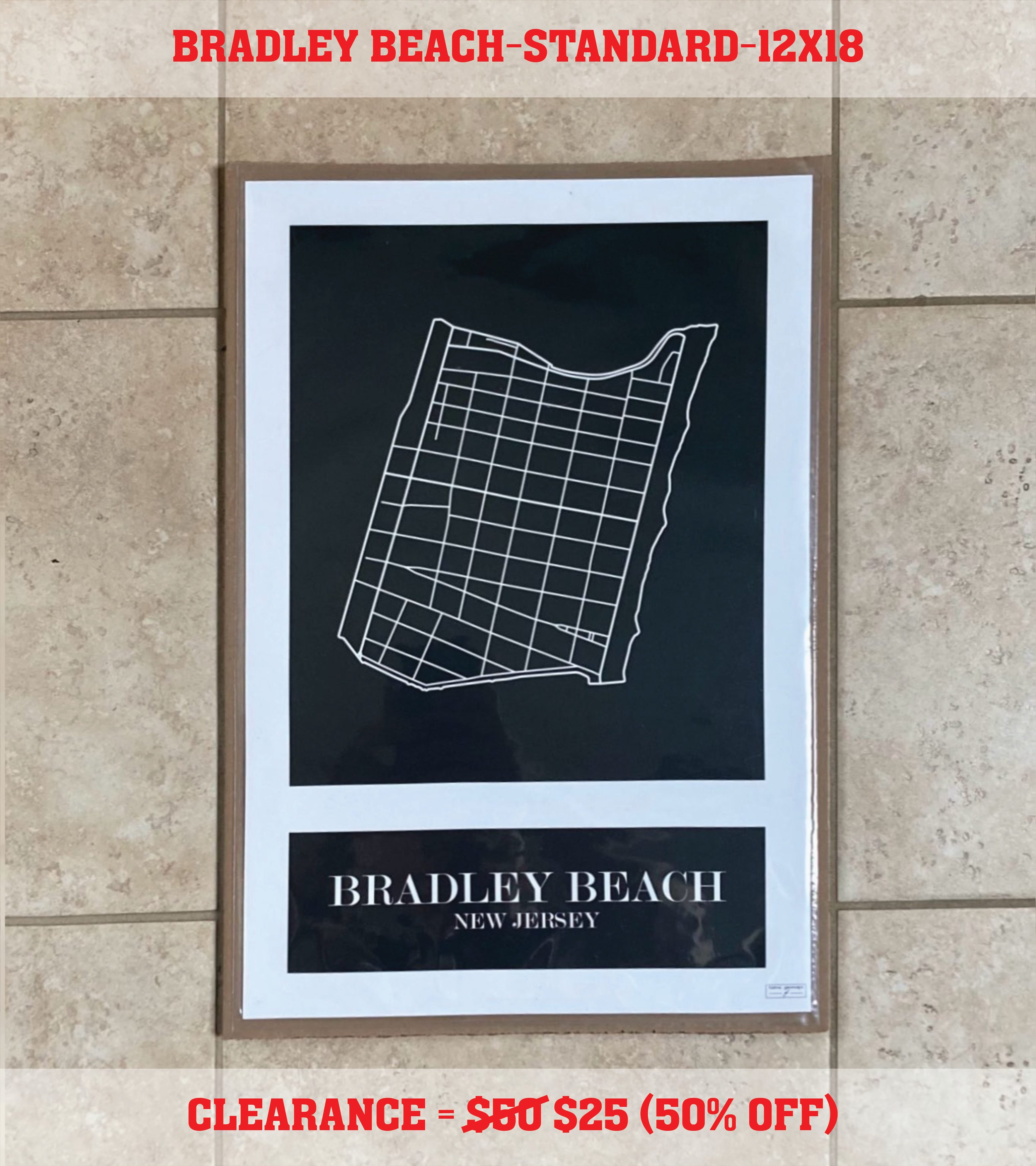 Bradley Beach (12x18) Standard