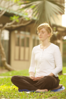 This is not me. Phones are not allowed into Vipassana Retreats.