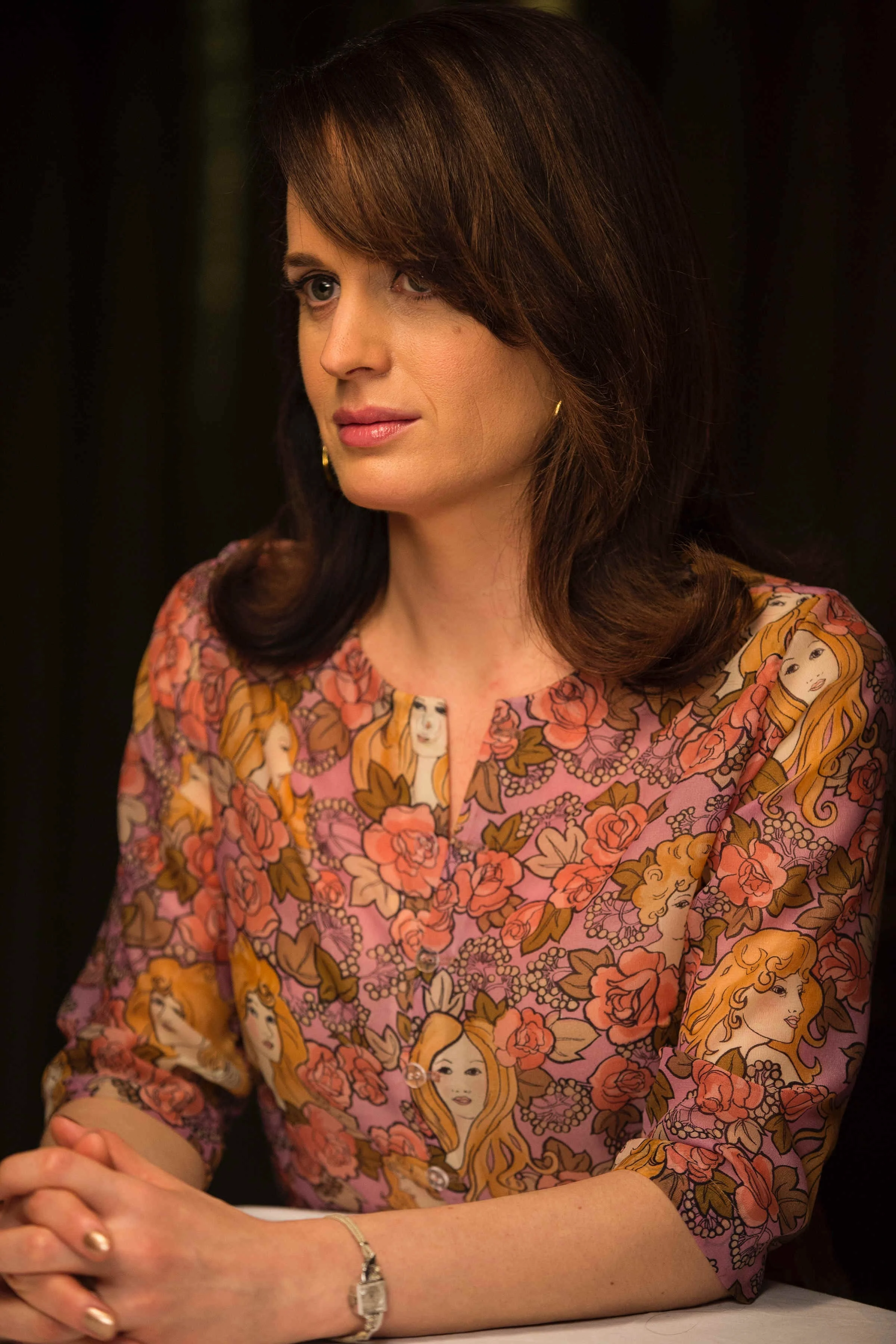 1960s Printed Blouse worn by Elizabeth Reaser