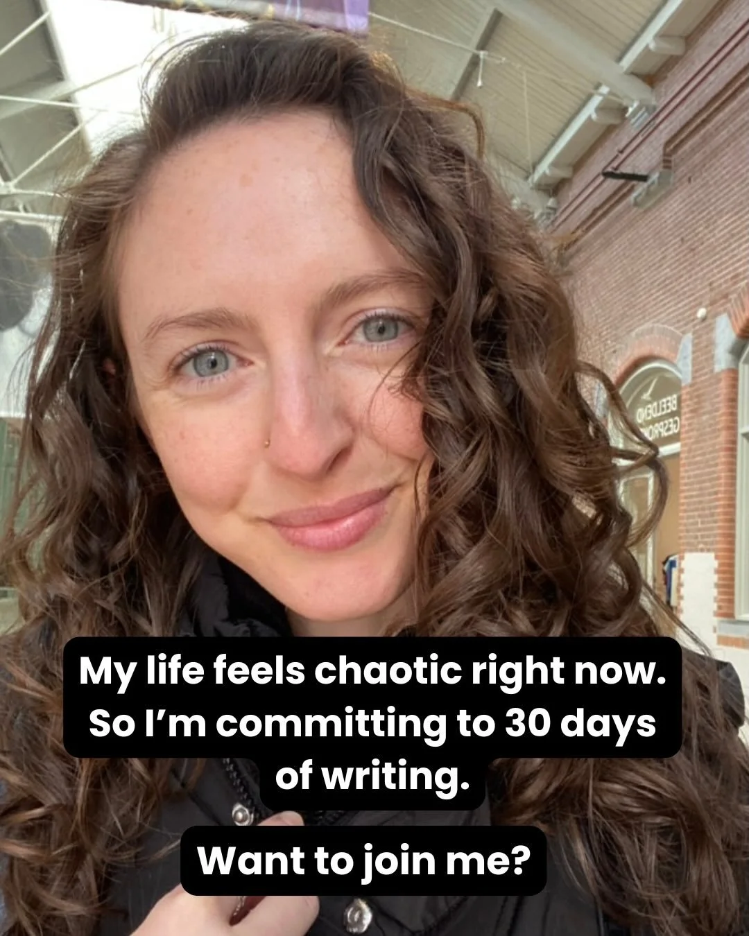Life is being &hellip; lifey right now for me. So I&rsquo;m committing to a 30 day messy writing practice.

I&rsquo;m keeping the bar low: showing up for 5 mins. There may be days I do more! There may be days where 5 mins is all I can muster. 

All I