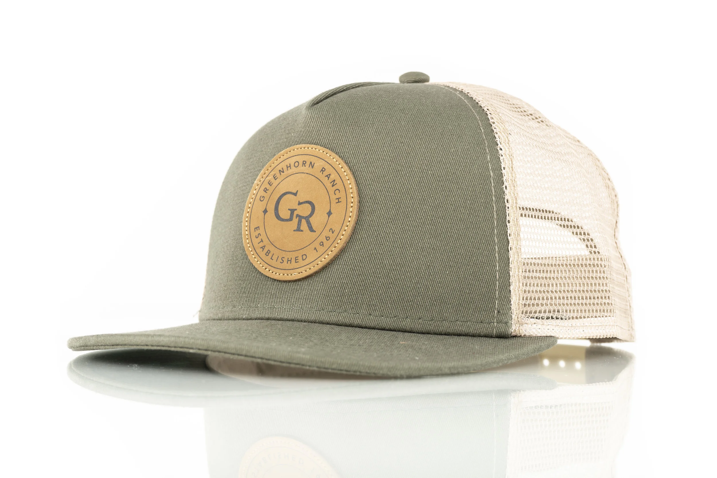 beige trucker hat