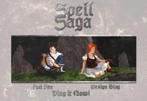 2013 screenshot of the 2nd Spell Saga website
