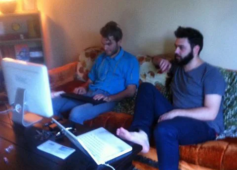2013 Josh (left & Todd (right) redoing the rulebook over the course of 3 months.
