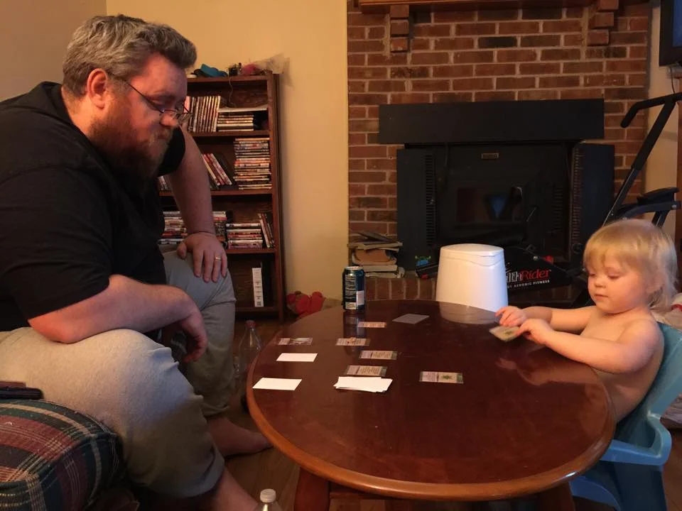 2015 Sakroka plays through Prelude across from his son.
