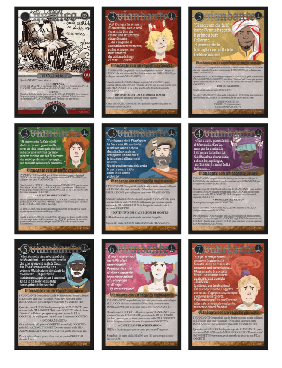 2016 Italian edition Folk cards by Todd, Lauren, & Emanuele Pierangelo