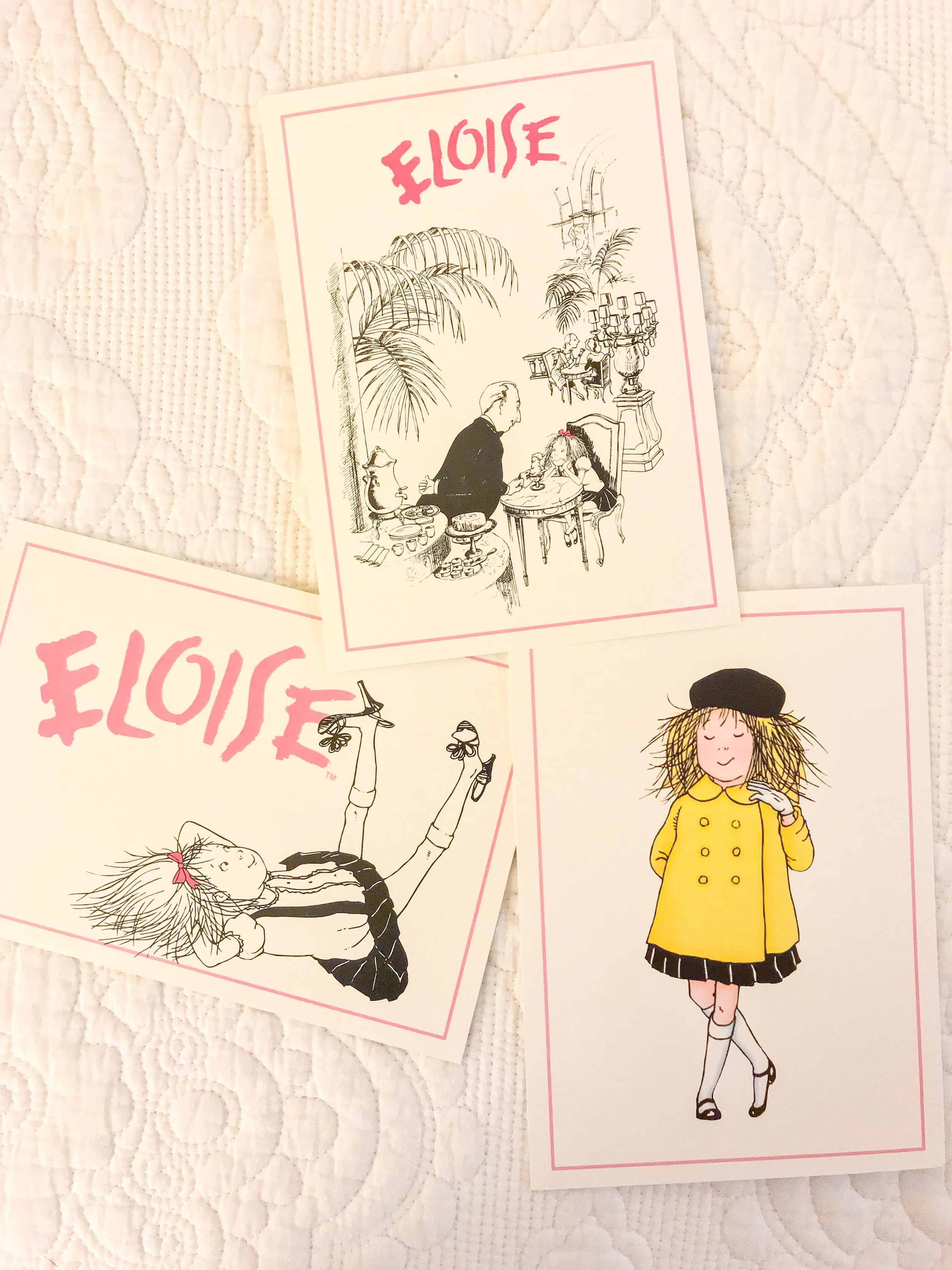 These are my postcards i purchased at the eloise boutiQue :)