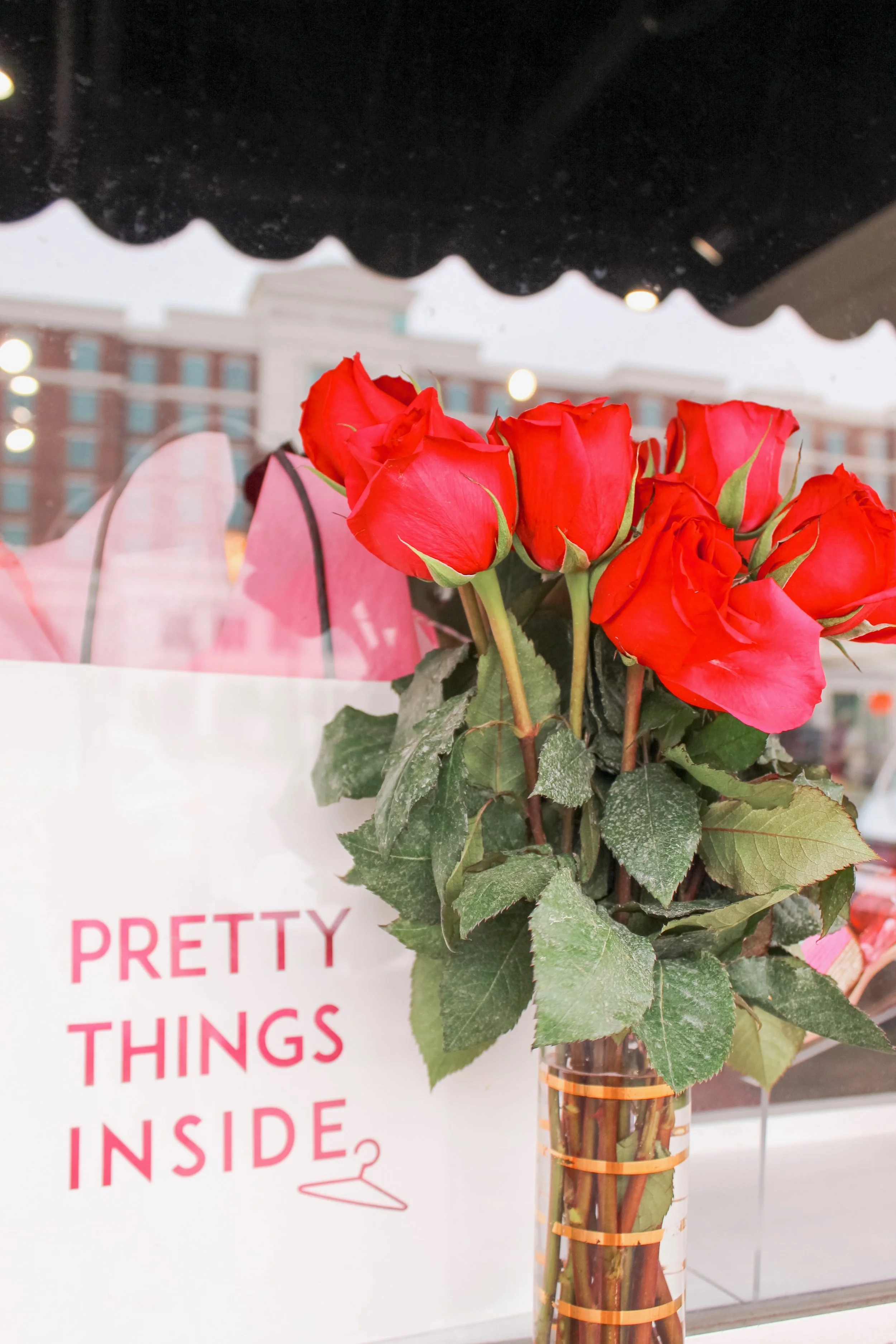 the golden hanger’s signature bags that say, “pretty things inside”