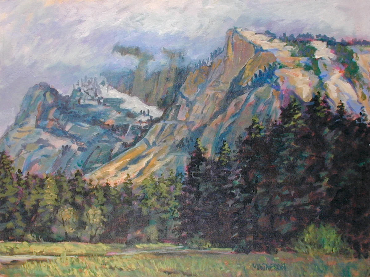 Half Dome in Cloud Cover