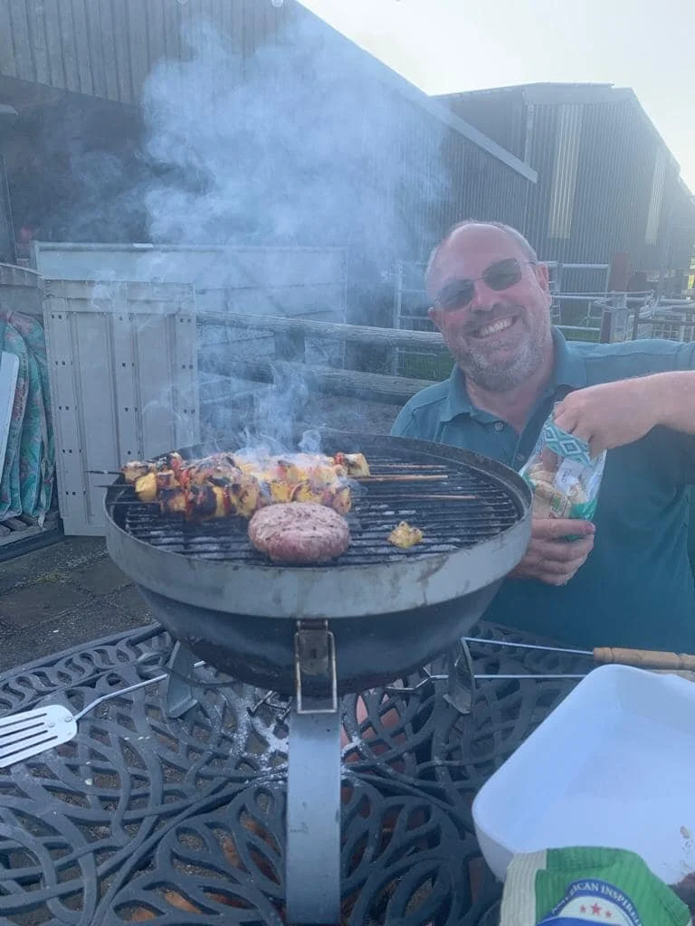 First BBQ of the summer. Nice end to a lovely day before we sit and enjoy Eurovision. C&rsquo;mon UK. 🇬🇧🎶🥇🏆
