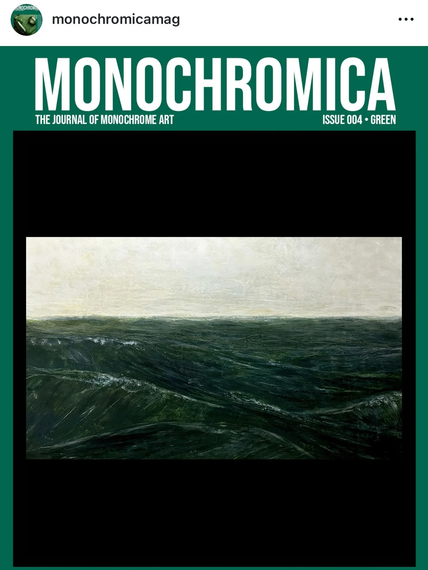 Feeling so grateful to be featured in Monochromica Issue 004 &ndash; Green 💚 @monochromicamag 

Thank you for the beautiful spotlight on my work and for curating such an inspiring collection.

#Monochromica #Issue004 #GreenEdition #KimAmellArt #Enca