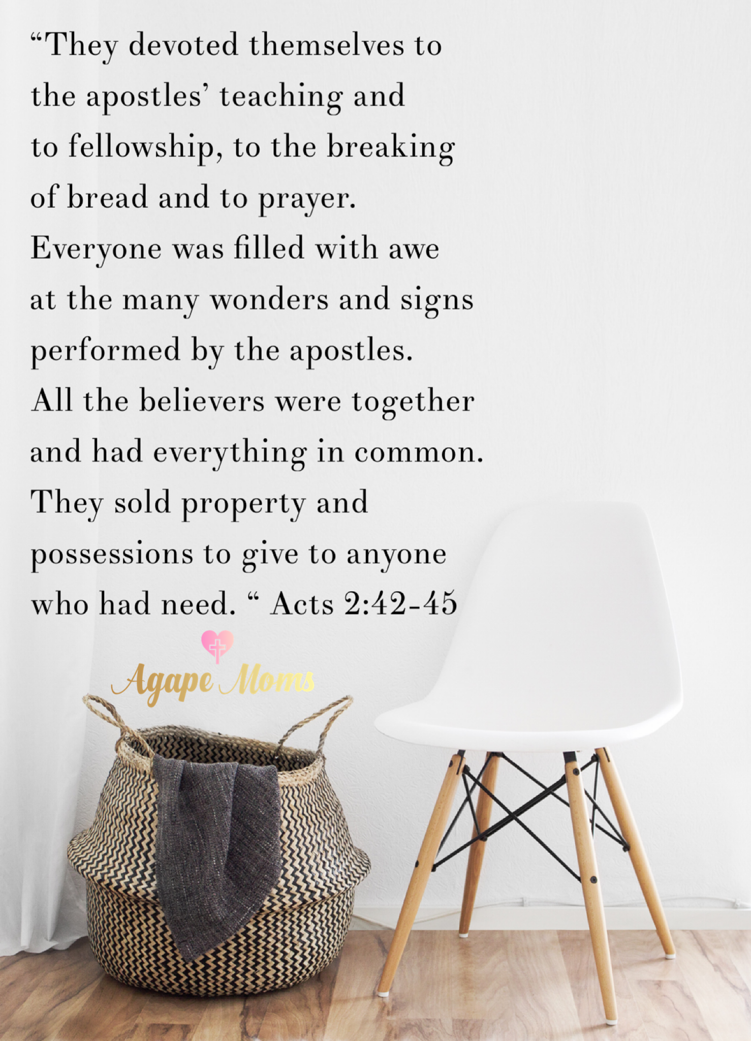 Agape Moms is a NEW Thing Inspired by God’s OLD and Timeless WORD 