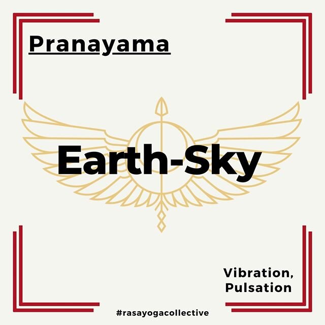 💨Pranayama💨Earth-Sky💨⁠
⁠
In the theme of spanda, we invite you to bring earth/sky pranayama into your practice.⁠
⁠
Inhale-reach up &amp; remember the Earth below you⁠
⁠
Exhale-release down &amp; remember the sky above you⁠
⁠
In this time of being 