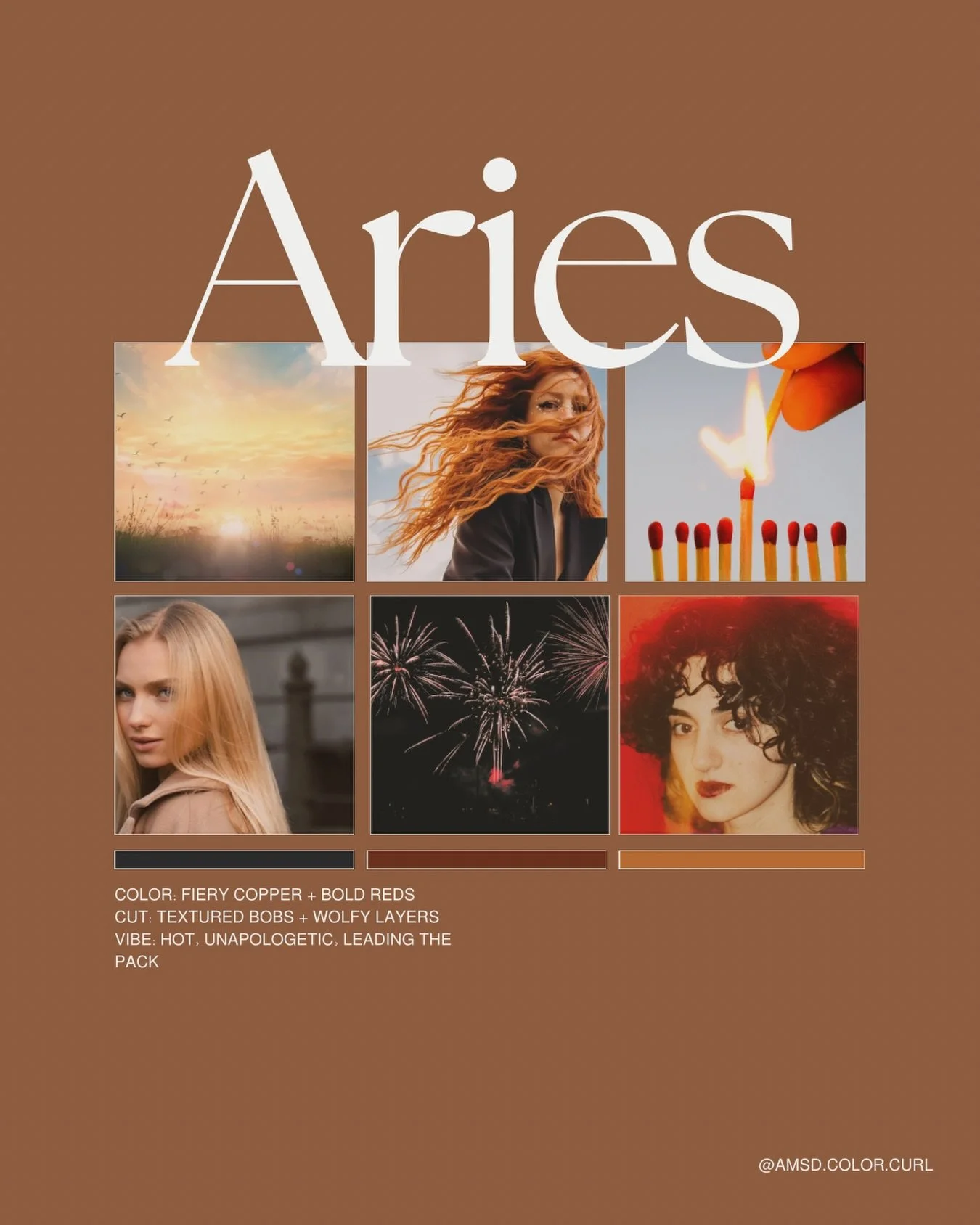 Aries is pure fire energy 🔥

If you have an Aries Sun, rising, or Venus you need bold tones. Textured cuts. A look that moves as fast as you do. 

If you&rsquo;re in need of your next spark&hellip; this might be your sign.