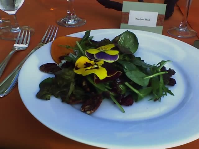 Salad With Pansies