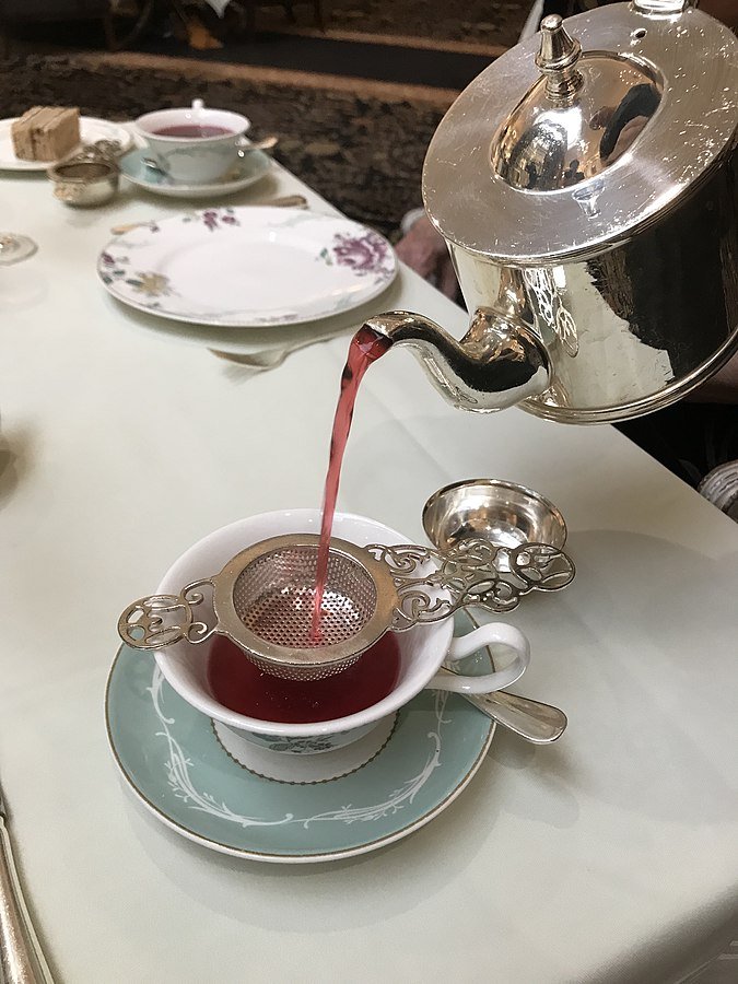 Hibiscus Tea served during High Tea at The Savoy Hotel