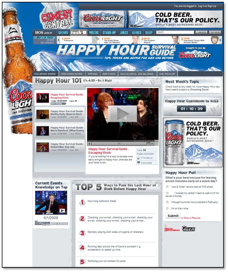 Happy Hour Survival Guide Hub Page
