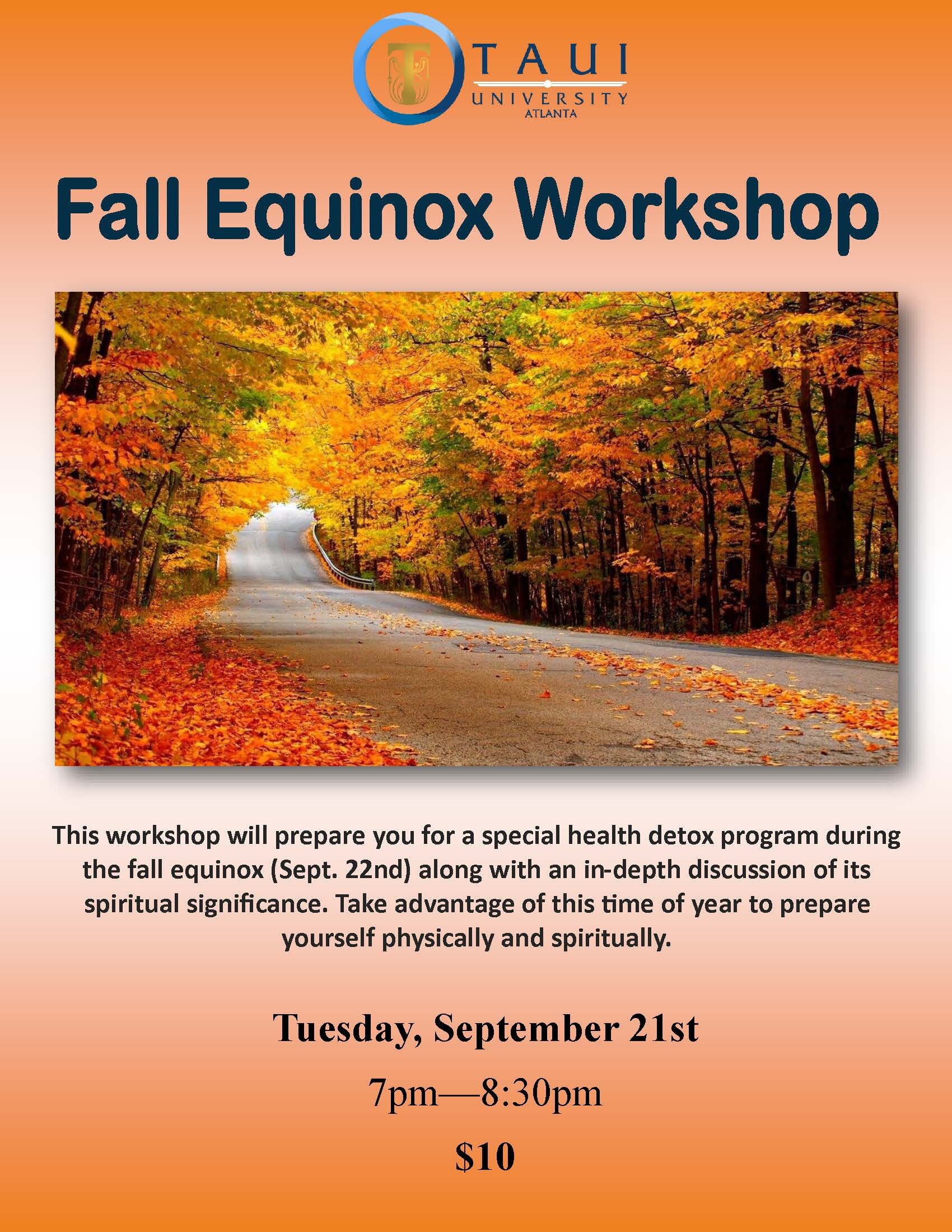 Fall Equinox Workshop (2021)