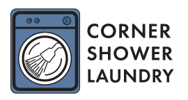 Corner Shower and Laundry
